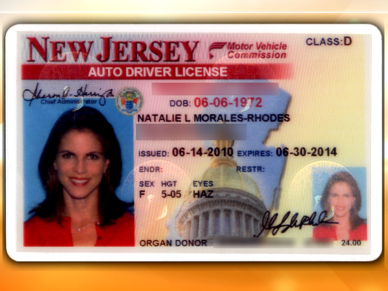 New jersey license verification to another state